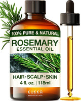 Kukka Tea Tree Oil for Skin, Healthy Hair & Toenails - Huge 4 Fl Oz - 100% Pure Natural Australian Tea Tree Essential Oil - Experience Therapeutic Melaleuca Oil for Scalp, Nails & Soap Making Scent