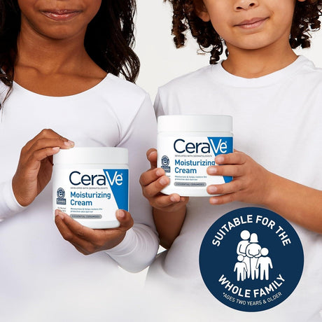 Cerave Moisturizing Cream | Body and Face Moisturizer for Dry Skin | Body Cream with Hyaluronic Acid and Ceramides | Daily Moisturizer | Oil-Free | Fragrance Free | Non-Comedogenic | 19 Ounce - Supply Center USA