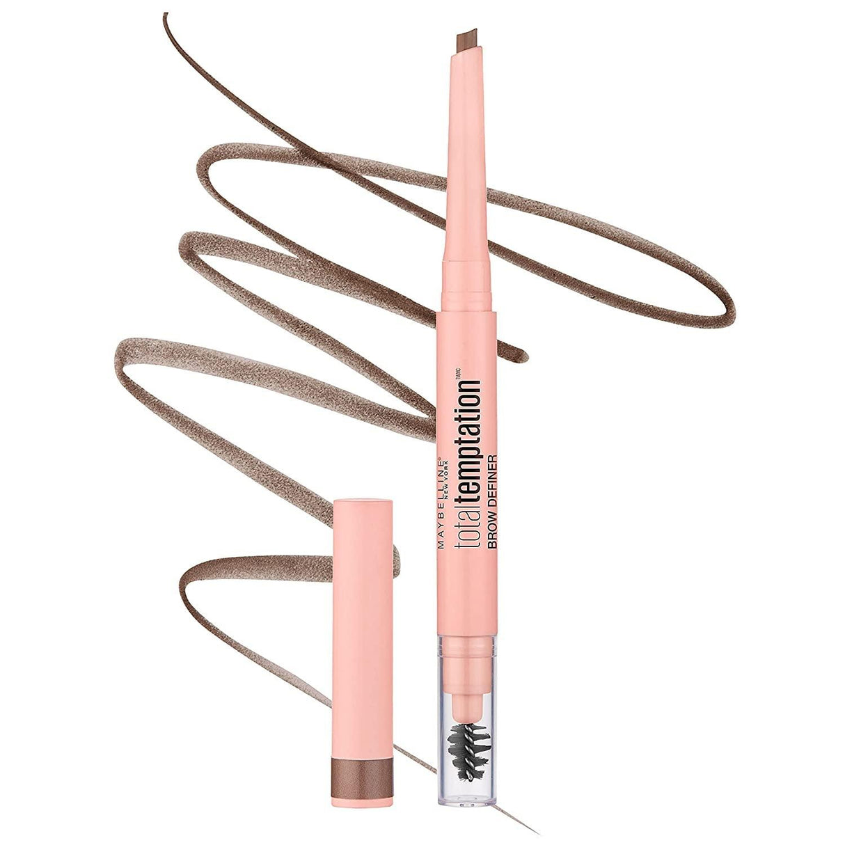 Maybelline Total Temptation Eyebrow Definer Pencil, Medium Brown, 1 Count - Supply Center USA