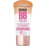 Maybelline Dream Fresh Skin Hydrating BB Cream, 8-In-1 Skin Perfecting Beauty Balm with Broad Spectrum SPF 30, Sheer Tint Coverage, Oil-Free, Medium, 1 Fl Oz - Supply Center USA