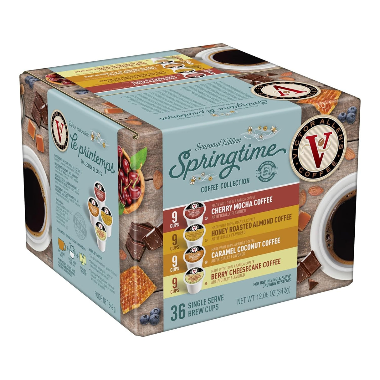 Victor Allen'S Coffee Variety Pack (Morning Blend, 100% Colombian, Donut Shop Blend, and French Roast), 42 Count, Single Serve Coffee Pods for Keurig K-Cup Brewers