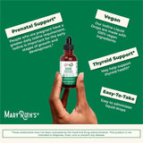 Maryruth Organics Potassium Iodide | Iodine Supplement | 1 Year Supply | Iodine Drops | USDA Organic | Nascent Iodine | Vegan | Packaging May Vary | 1 Fl Oz - Supply Center USA