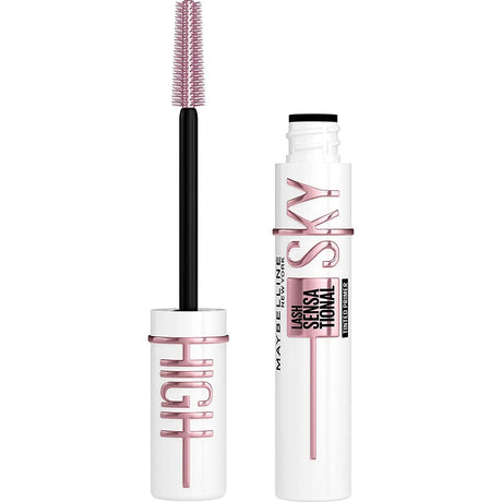 Maybelline Lash Sensational Sky High Washable Mascara Makeup, Volumizing, Lengthening, Defining, Curling, Multiplying, Buildable Formula, Blackest Black, 1 Count - Supply Center USA