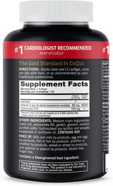 Qunol Coq10 100Mg Softgels, Ultra Coq10 100Mg, 3X Better Absorption, Antioxidant for Heart Health & Energy Production, Coenzyme Q10 Vitamins and Supplements, 4 Month Supply, 120 Count - Supply Center USA