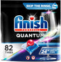 FINISH Quantum Powerball, Dishwasher Pods, Dishwasher Detergent Liquid, Dishwasher Soap, Advanced Clean & Shine, 82Ct Dishwasher Tablets