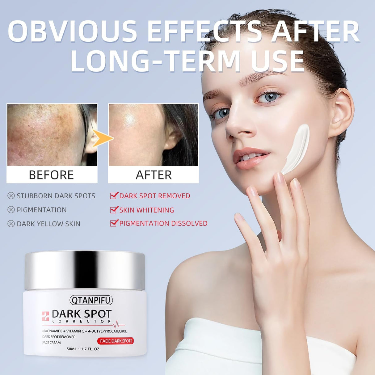 Dark Spot Remover Correcting Serum for Face: Dark Spot Remover for Age Spot Sun Spot Freckles Body Brown Spot Melasma Uneven Skin Tone- Faded Serum with Vitamin C for Women Daily Use