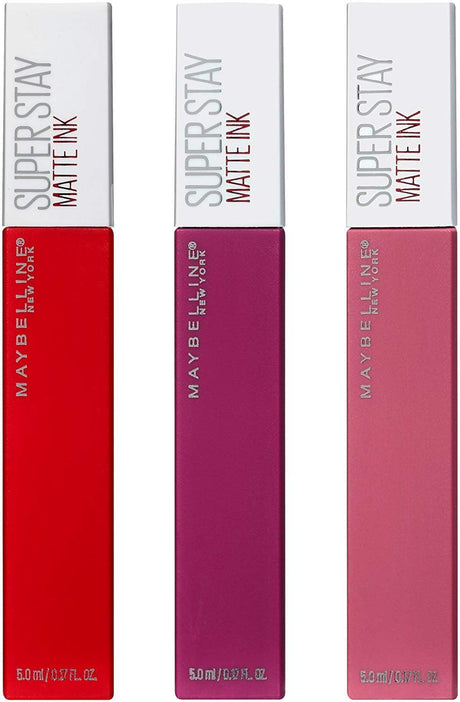 Maybelline Super Stay Matte Ink Liquid Lipstick Makeup, Long Lasting High Impact Color, up to 16H Wear, Lover, Mauve Neutral, 1 Count - Supply Center USA