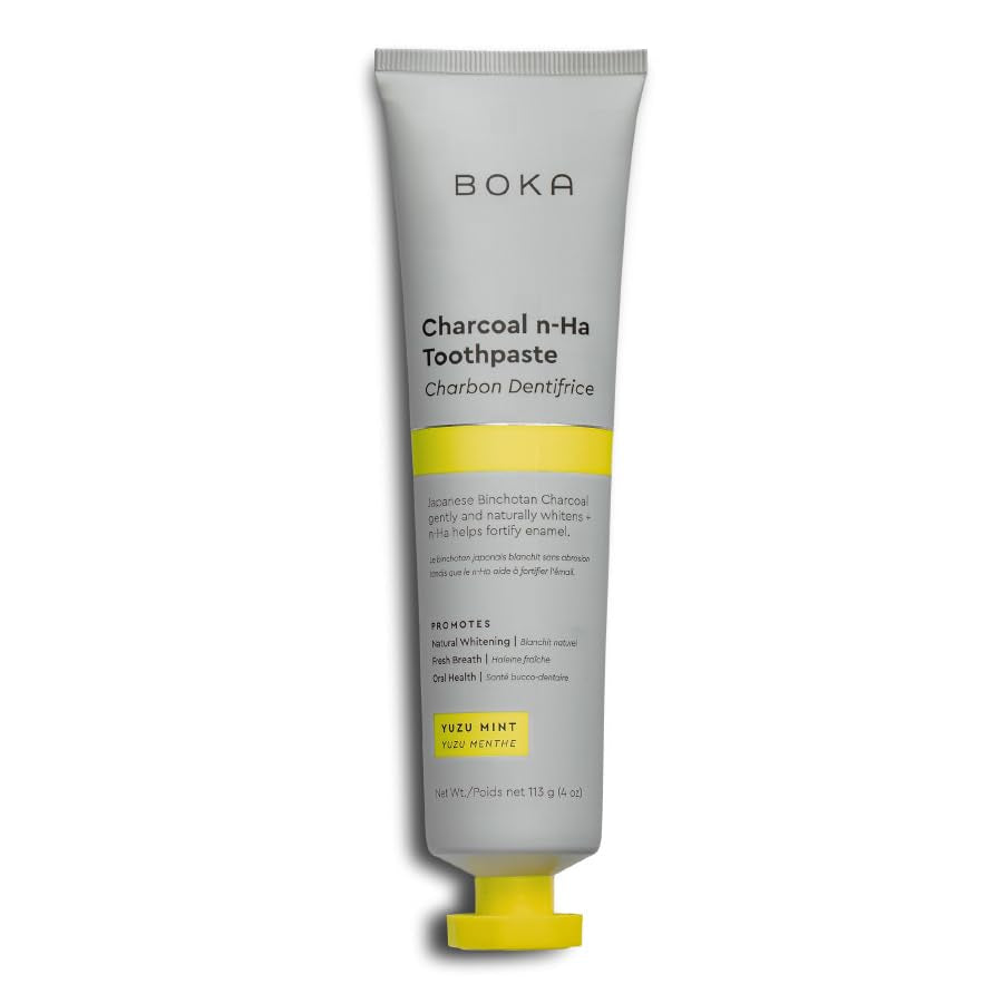 Boka Fluoride Free Toothpaste Nano Hydroxyapatite, Helps Remineralize, Appropriate for Sensitive Teeth, Whitening - for Adult, Kids Oral Care - Ela Mint Flavor, 4 Fl Oz 1Pk US Manufactured