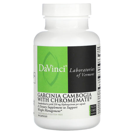 DaVinci Laboratories of Vermont, Garcinia Cambogia With Chromeamte, 9 Capsules - Supply Center USA