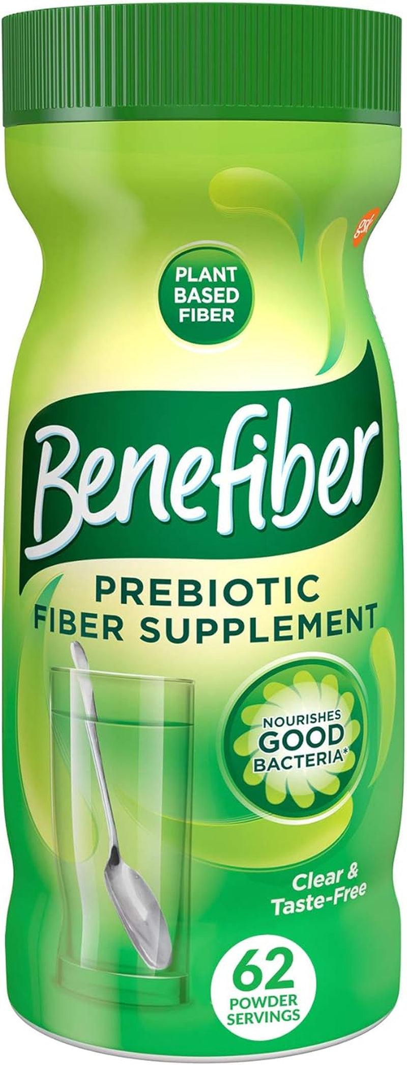 Benefiber Daily Prebiotic Fiber Supplement Powder for Digestive Health, Unflavored - 125 Servings (17.6 Ounces) - Supply Center USA