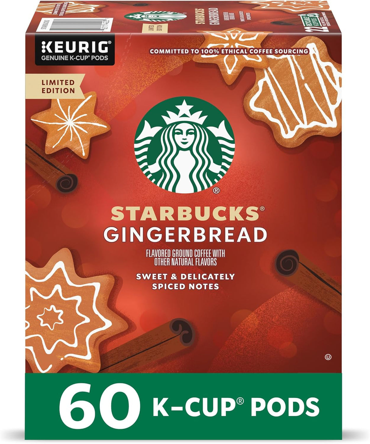 Starbucks K-Cup Coffee Pods, Starbucks Blonde Roast Coffee, Veranda Blend for Keurig Brewers, 100% Arabica, 6 Boxes (60 Pods Total)