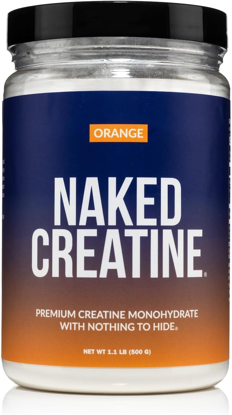 Naked Pure Micronized Creatine Monohydrate - 100 Servings - 500 Grams, 1.1Lb Bulk, Vegan, Non-Gmo, Gluten Free, Soy Free. Aid Strength Gains, No Artificial Ingredients Creatine