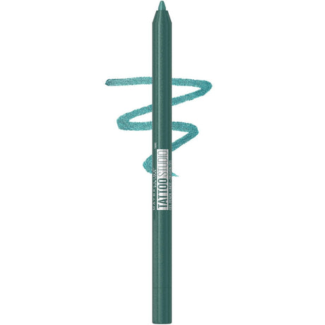 Maybelline Tattoostudio Long-Lasting Sharpenable Eyeliner Pencil, Glide on Smooth Gel Pigments with 36 Hour Wear, Waterproof, Deep Onyx, 1 Count - Supply Center USA