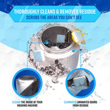 Washing Machine Cleaner Descaler 24 Pack - Deep Cleaning Tablets for HE Front Loader & Top Load Washer, Septic Safe Eco-Friendly Deodorizer, Clean inside Drum and Laundry Tub Seal - 12 Month Supply