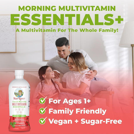 Multivitamin Multimineral for Women Men & Kids by Maryruth'S | No Added Sugar | Vegan Liquid Vitamins for Adults & Kids | Mens, Womens Multivitamin | Energy & Beauty Booster | Non-Gmo | 32 Fl Oz - Supply Center USA