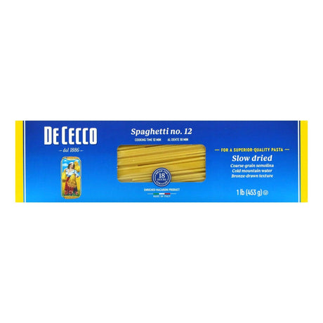 De Cecco, Spaghetti No 12, 1 lb (453 g) - Supply Center USA