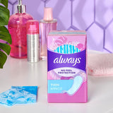 Always Thin Daily Panty Liners for Women, Light Absorbency, Unscented, 162 Count (Packaging May Vary)
