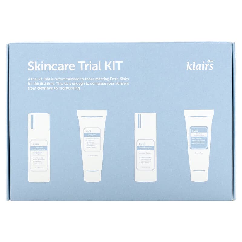 Dear, Klairs, Skincare Trial Kit, 4 Piece Set - Supply Center USA
