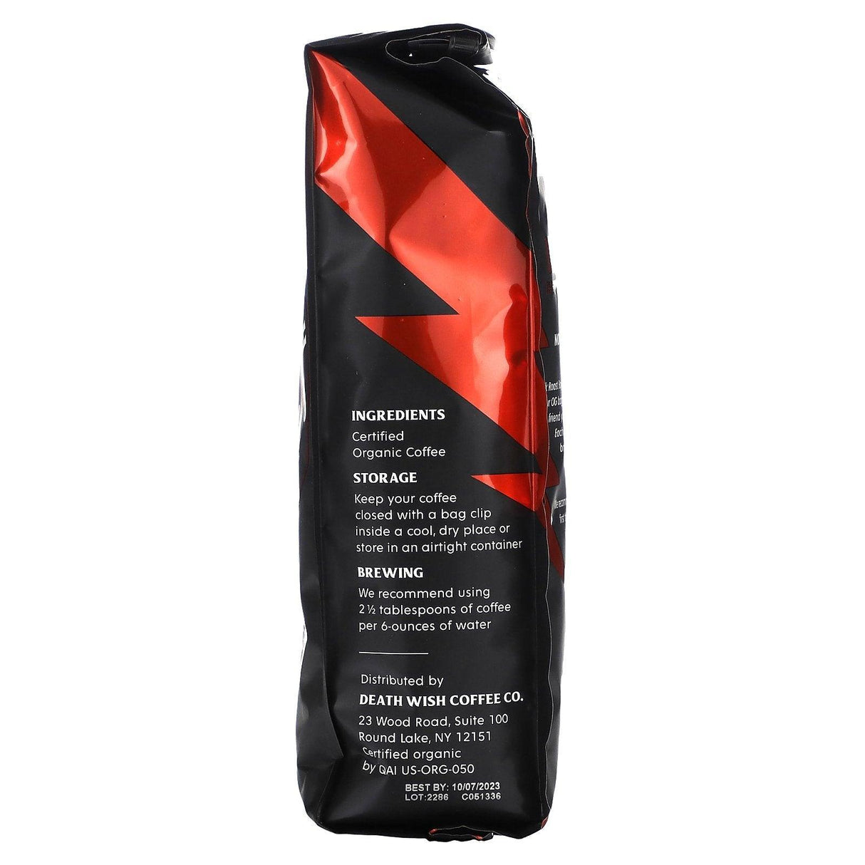 Death Wish Coffee, The World's Strongest Coffee, Ground, Dark Roast, 16 oz (454 g) - Supply Center USA