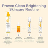 DERMA-E Vitamin C Cleanser - Daily Brightening Cleanser – Hydrating Face Wash to Even Out Skin Tone – Moisturizing Face Cleanser for a Radiant Glow, 6 Fl Oz - Supply Center USA