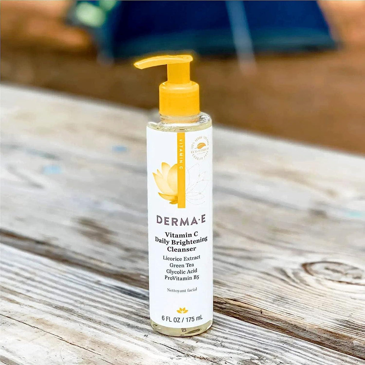 DERMA-E Vitamin C Cleanser - Daily Brightening Cleanser – Hydrating Face Wash to Even Out Skin Tone – Moisturizing Face Cleanser for a Radiant Glow, 6 Fl Oz - Supply Center USA