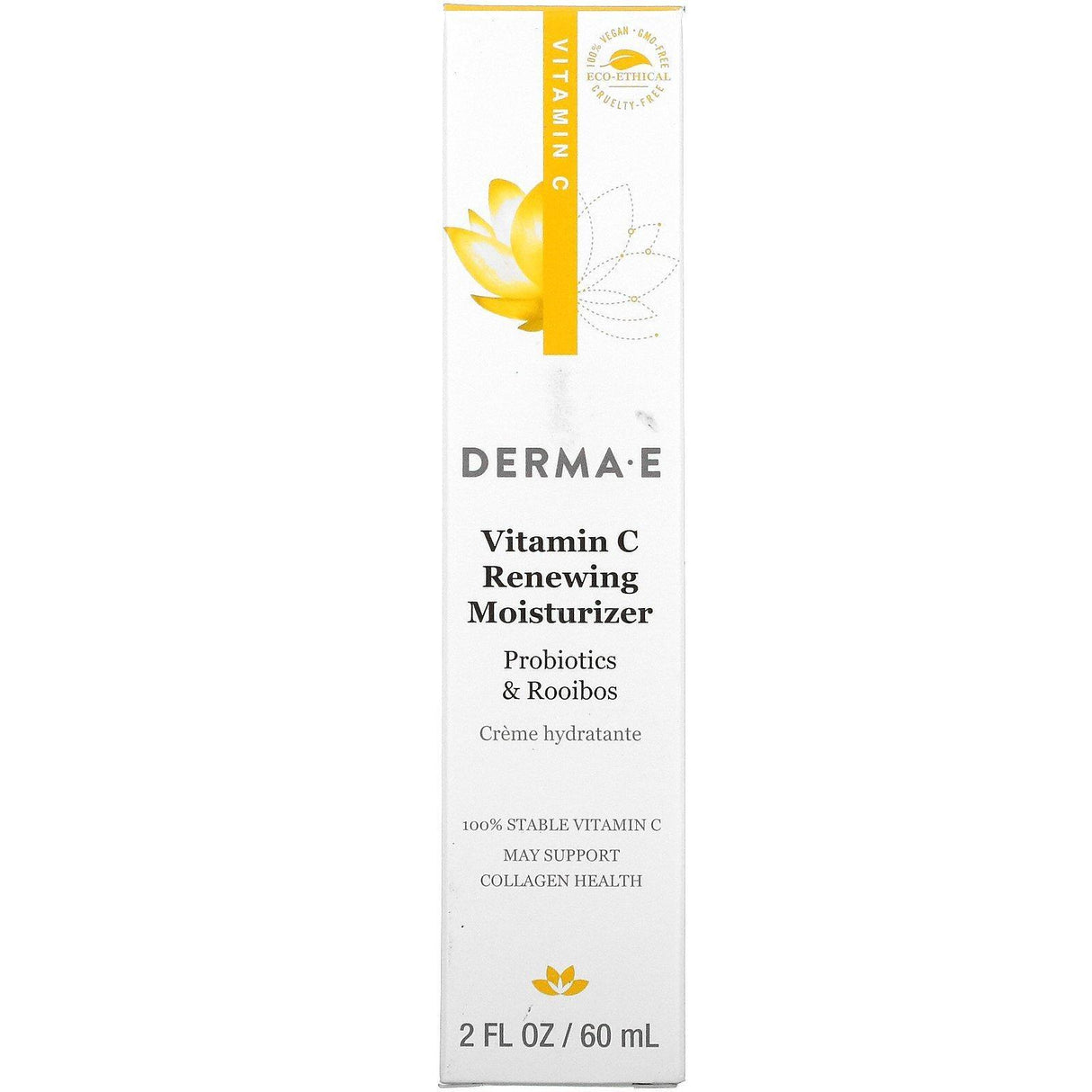 Derma E, Vitamin C Renewing Moisturizer, Probiotics & Rooibos, 2 fl oz (60 ml) - Supply Center USA