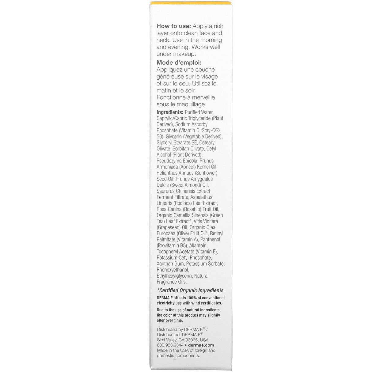 Derma E, Vitamin C Renewing Moisturizer, Probiotics & Rooibos, 2 fl oz (60 ml) - Supply Center USA