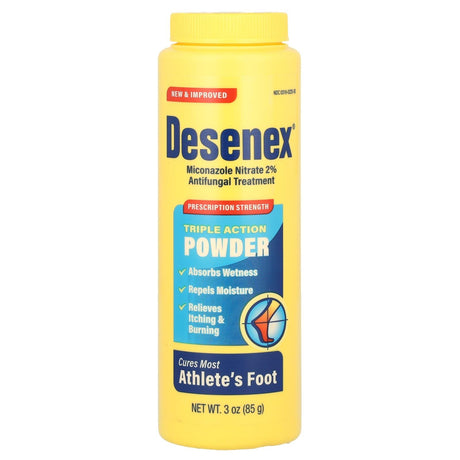 Desenex, Prescription Strength, Triple Action Powder, Antifungal Treatment , 3 oz (85 g) - Supply Center USA