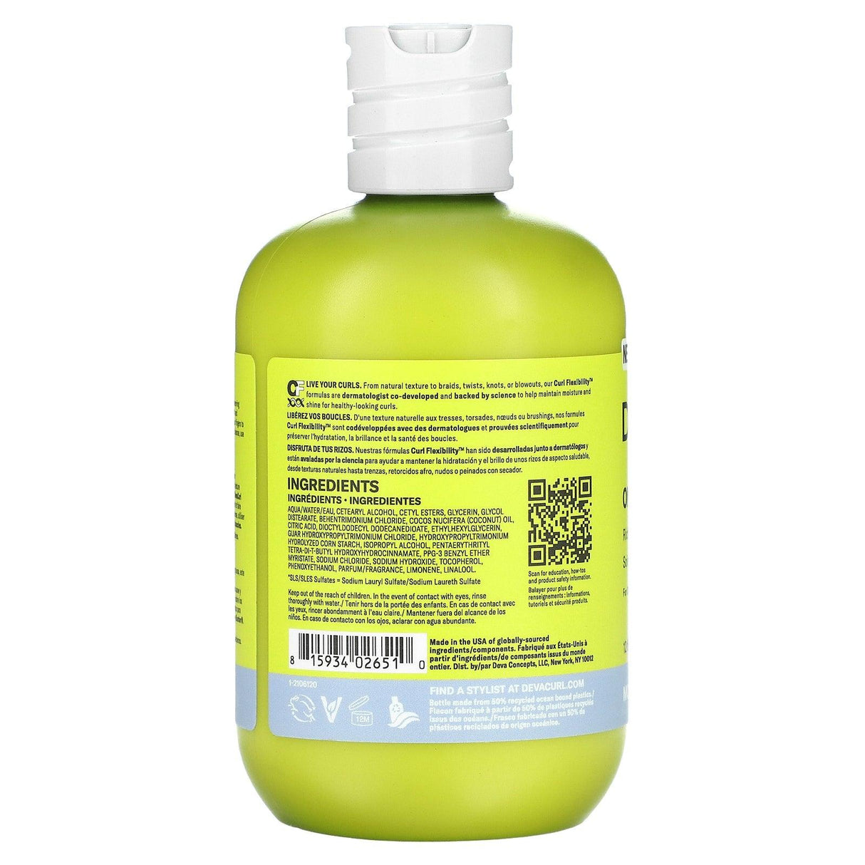 DevaCurl, One Condition Original, Rich Cream Conditioner, For Dry, Medium to Coarse Curls, 12 fl oz (355 ml) - Supply Center USA