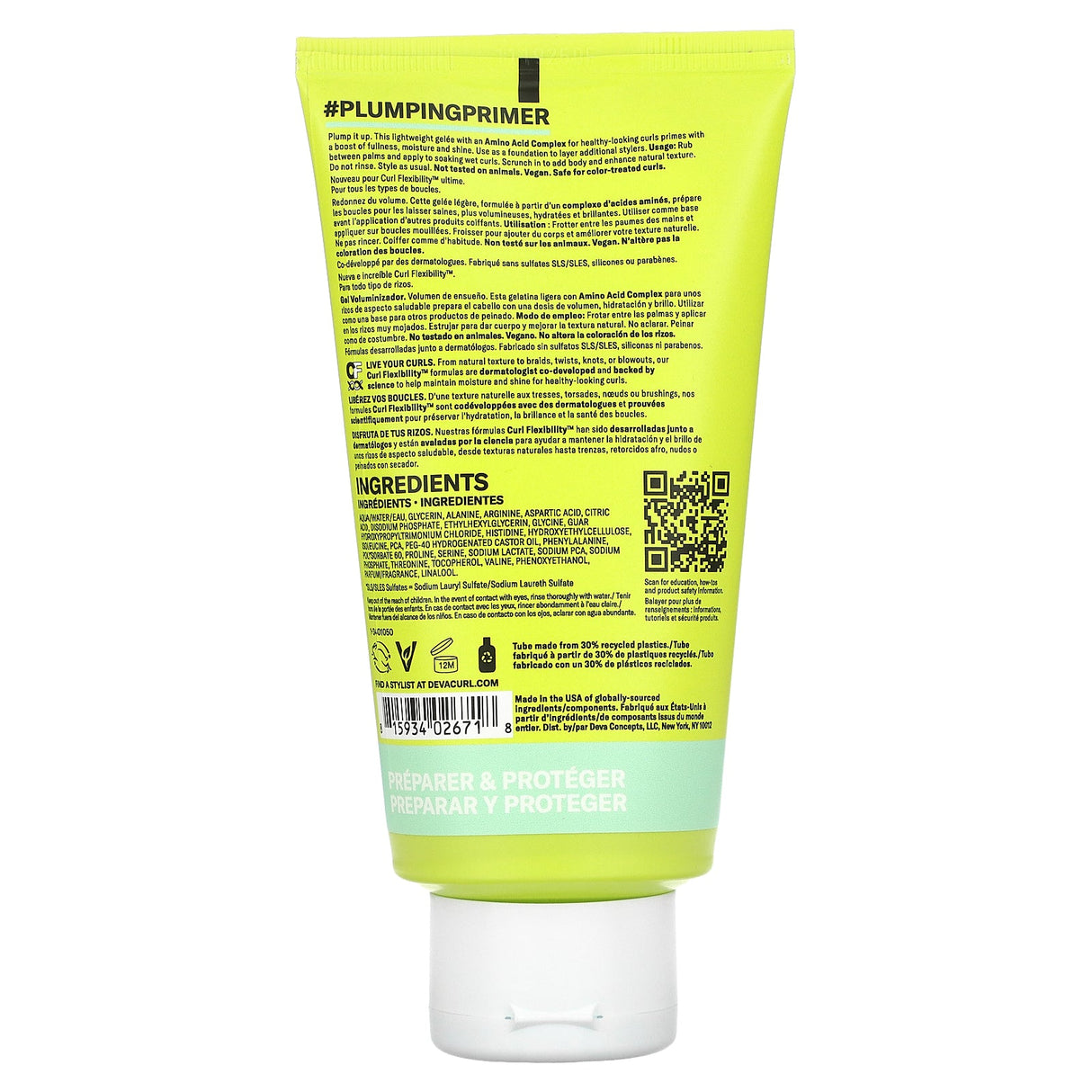 DevaCurl, Plumping Primer, Body-Building Gelee, 5 fl oz (147 ml) - Supply Center USA