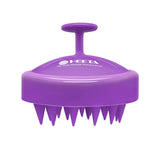 HEETA Shampoo Scalp Brush Massager Hair Growth, Scalp Scrubber with Soft Silicone Bristles for Hair Growth & Dandruff Removal, Hair Brush for Scalp Exfoliator, Black