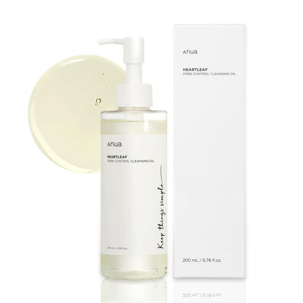 ANUA Heartleaf Pore Control Cleansing Oil, Oil Cleanser for Face, Makeup Blackhead Remover, Korean Skin Care 6.76 Fl Oz(200Ml) (Original) - Supply Center USA