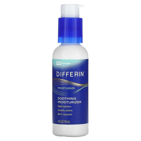 Differin, Soothing Moisturizer, 4 fl oz (118 ml) - Supply Center USA