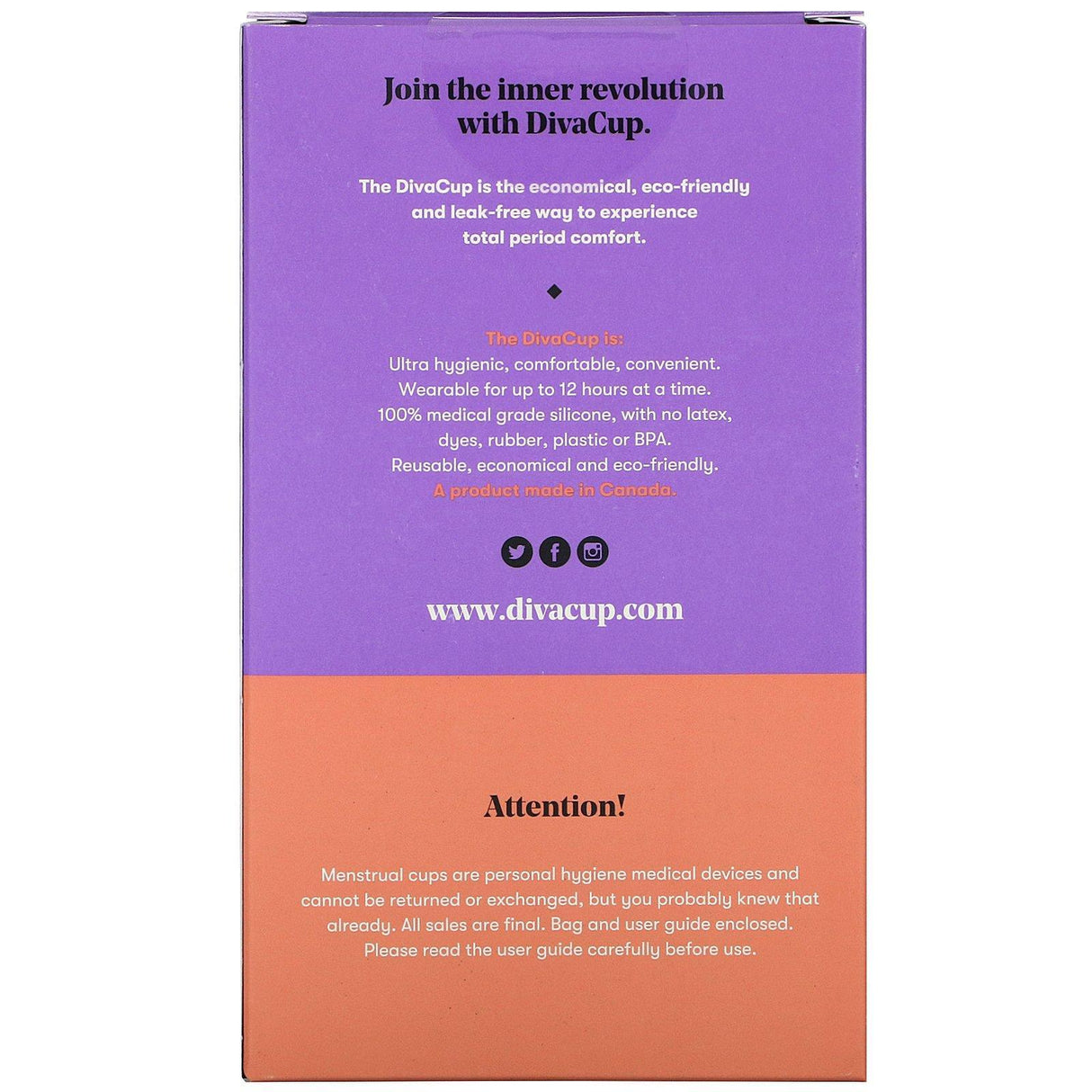 Diva International, DivaCup, Model 0, 1 Menstrual Cup - Supply Center USA