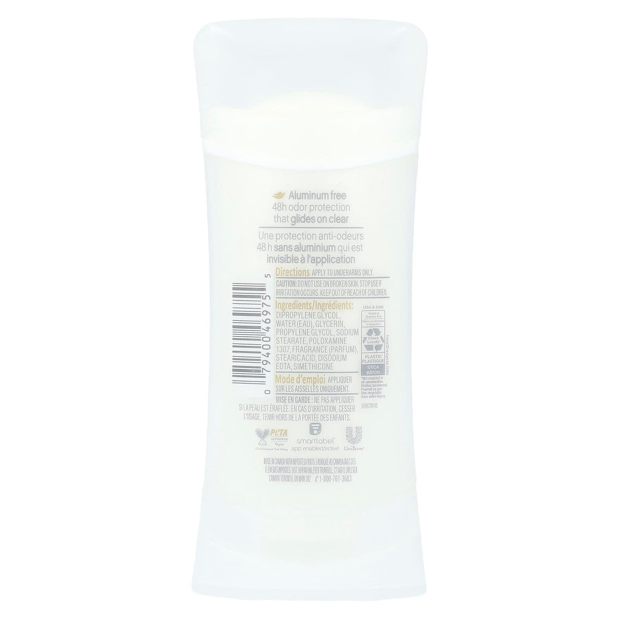Dove, Aluminum Free Deodorant, Sensitive, 2.6 oz (74 g) - Supply Center USA