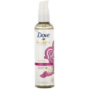 Dove, Amplified Textures, Shine & Moisture, Finishing Gel, 8 fl oz (236 ml) - Supply Center USA