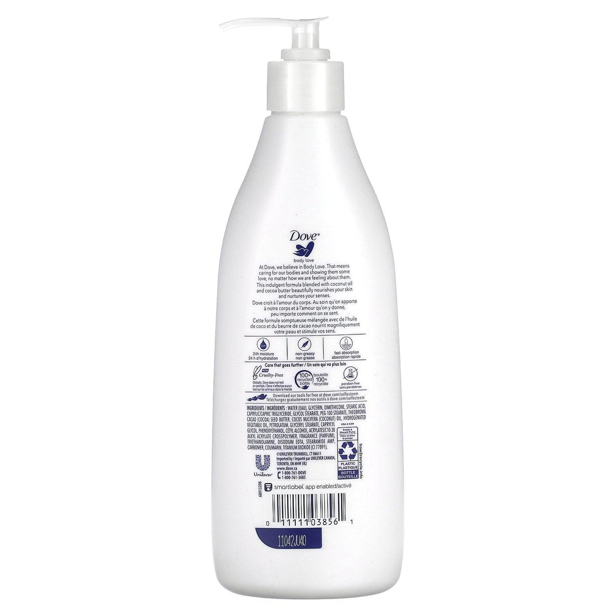 Dove, Deeply Restoring Lotion, Coconut Oil & Cocoa Butter, 13.5 fl oz (400 ml) - Supply Center USA