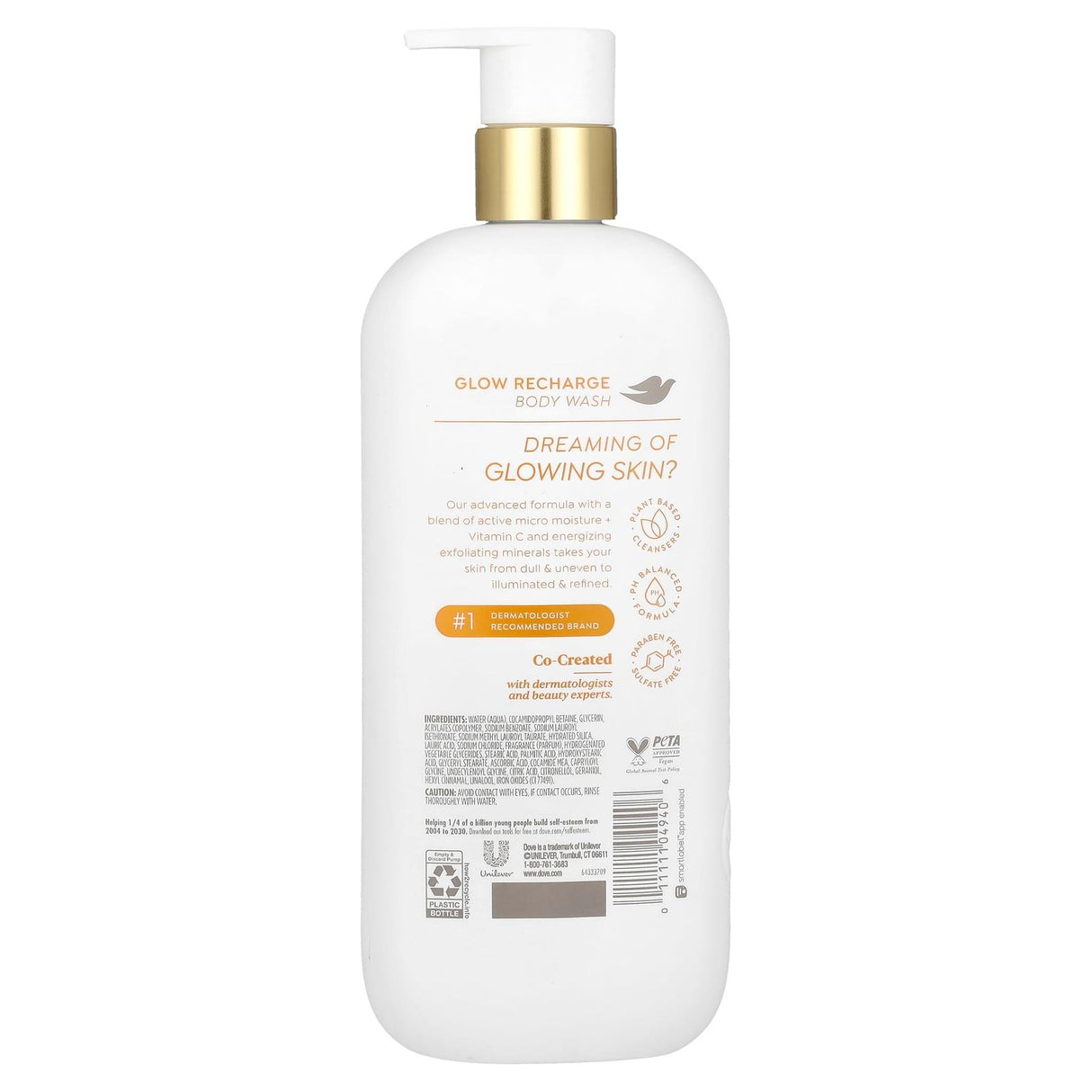 Dove, Glow Recharge, Body Wash, 18.5 fl oz (547 ml) - Supply Center USA
