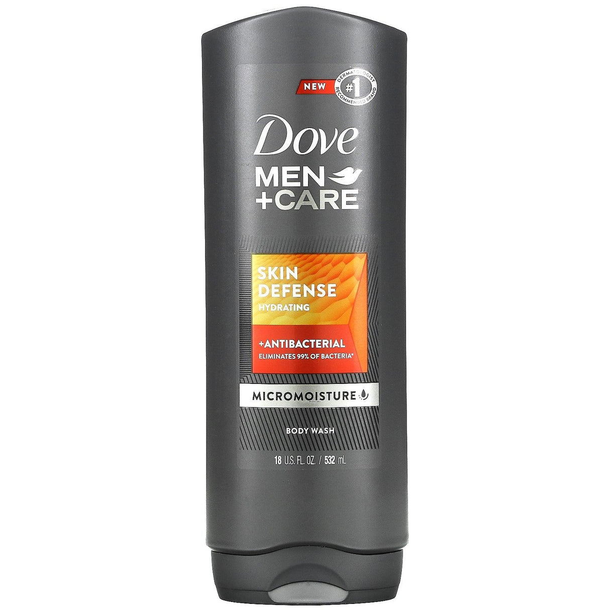 Dove, Men+Care, Skin Defense Hydrating Body Wash, 18 fl oz (532 ml) - Supply Center USA