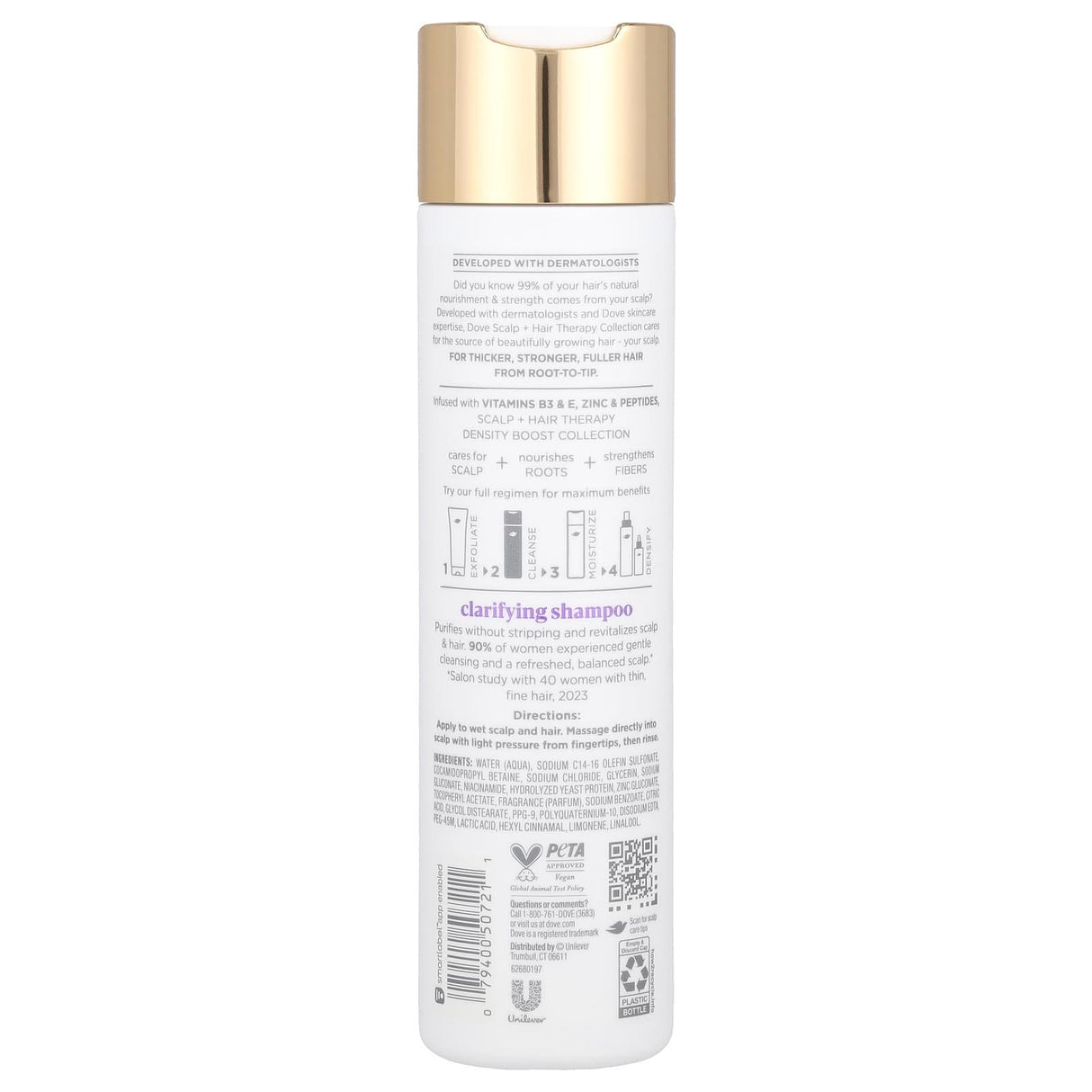 Dove, Scalp + Hair Therapy, Clarifying Shampoo, 9.25 fl oz (273 ml) - Supply Center USA