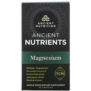 Dr. Axe / Ancient Nutrition, Ancient Nutrients, Magnesium, 300 mg, 90 Capsules - Supply Center USA