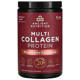 Dr. Axe / Ancient Nutrition, Multi Collagen Protein, Strawberry Lemonade, 1.13 lbs (513 g) - Supply Center USA