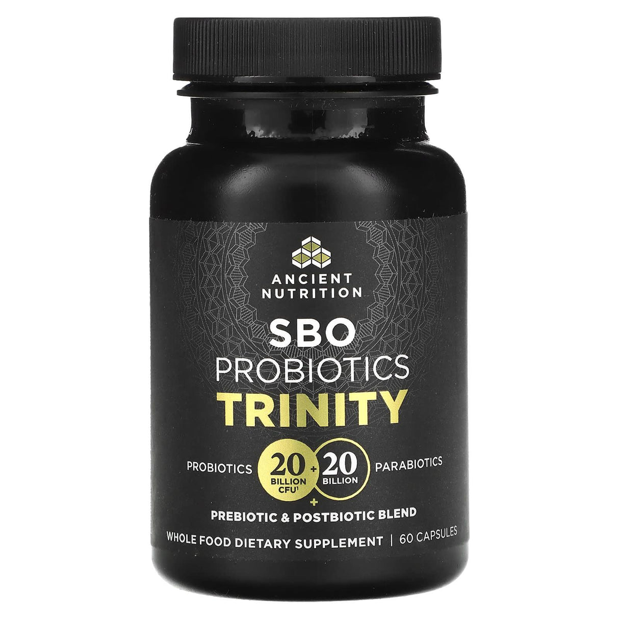 Dr. Axe / Ancient Nutrition, SBO Probiotics Trinity, 60 Capsules - Supply Center USA