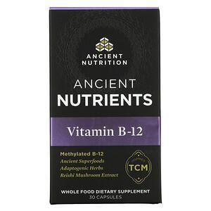 Dr. Axe / Ancient Nutrition, Vitamin B-12, 30 Capsules - Supply Center USA
