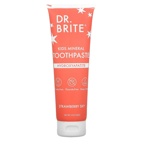 Dr. Brite, Kid's, Mineral Toothpaste, Strawberry Sky, 5 oz (142 g) - Supply Center USA