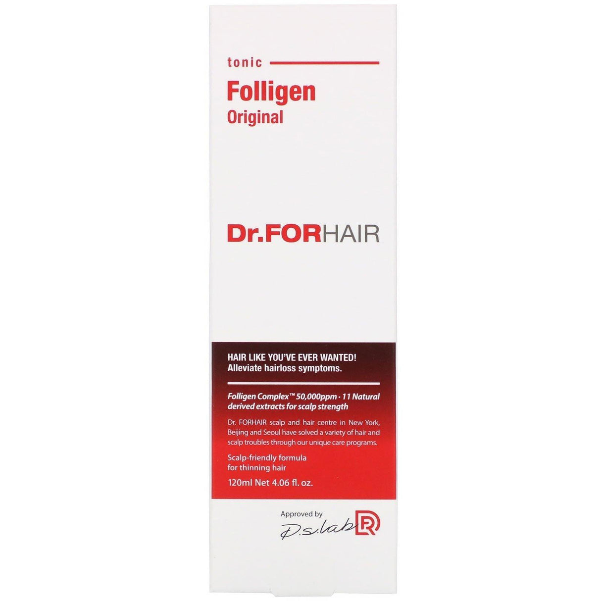 Dr.ForHair, Folligen Tonic Original, 4.06 fl oz (120 ml) - Supply Center USA