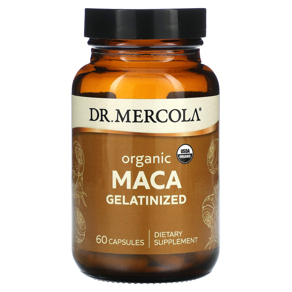 Dr. Mercola, Organic Maca Gelatinized, 60 Capsules - Supply Center USA