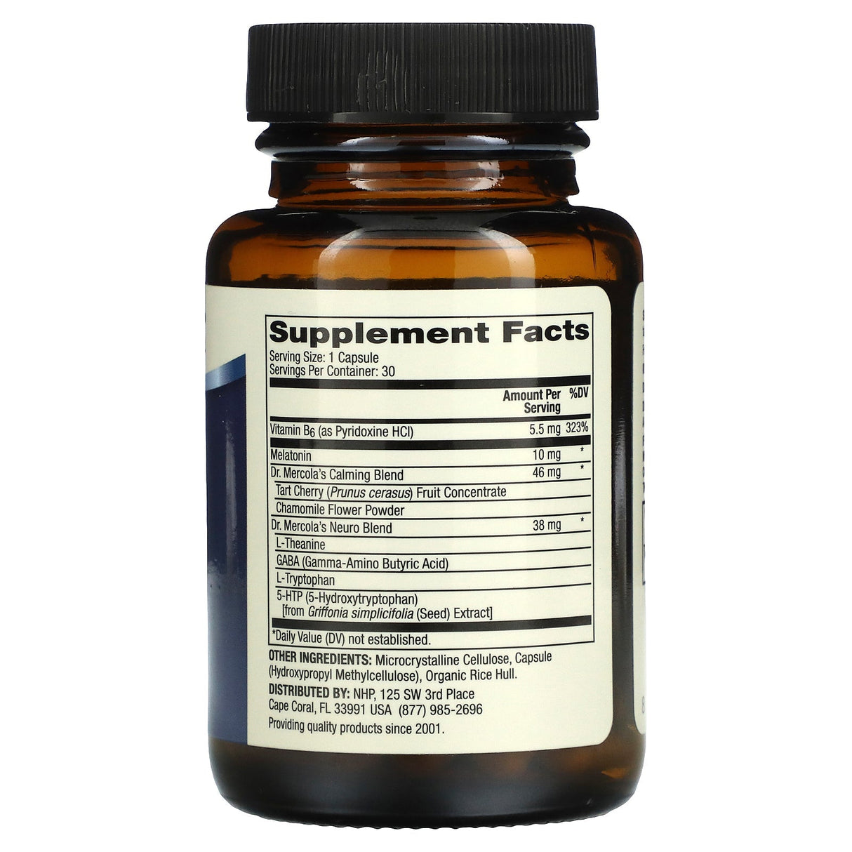Dr. Mercola, Sleep Support, 5 mg, 30 Capsules - Supply Center USA