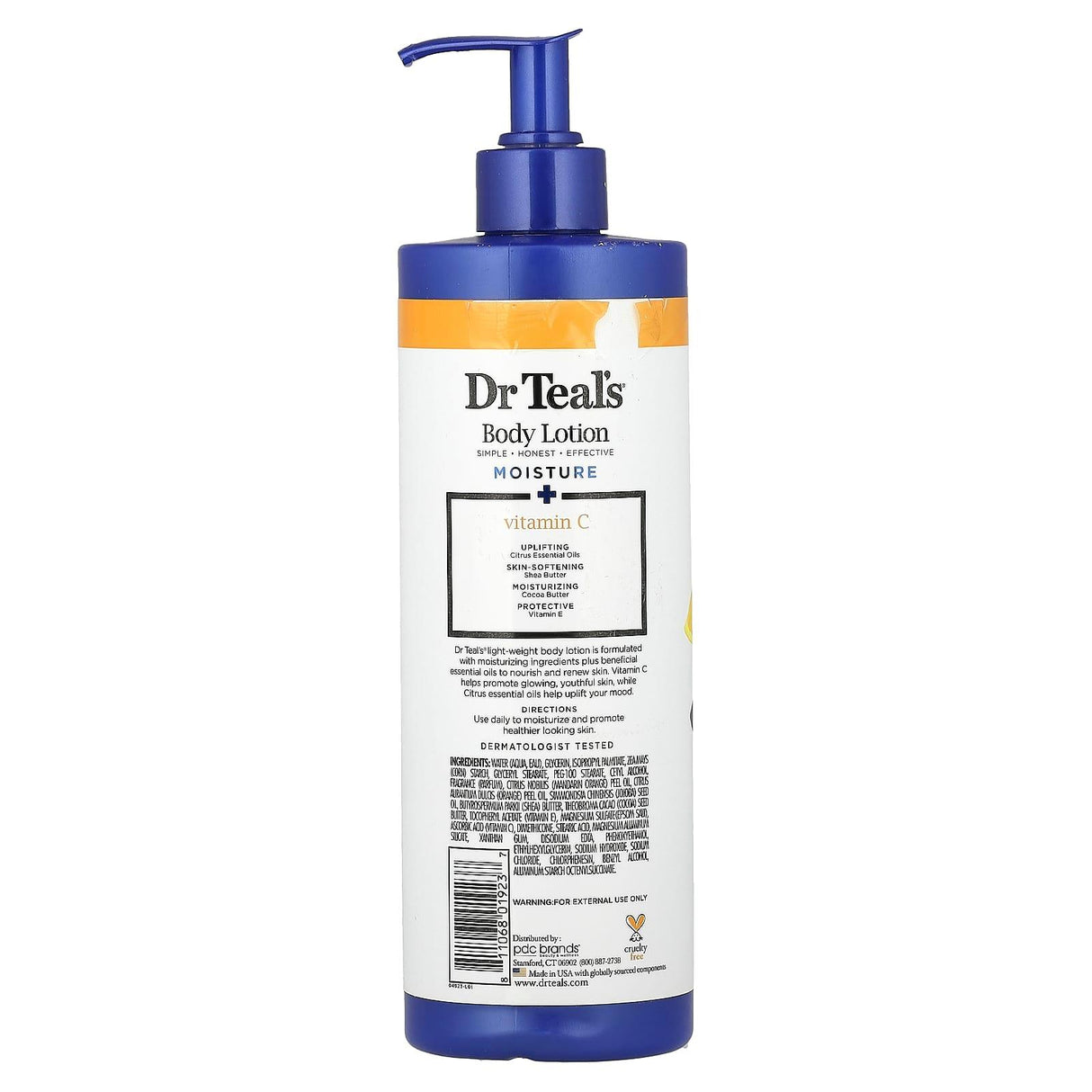 Dr. Teals, Body Lotion, Moisture + Radiant, Citrus, 18 fl oz (532 ml) - Supply Center USA
