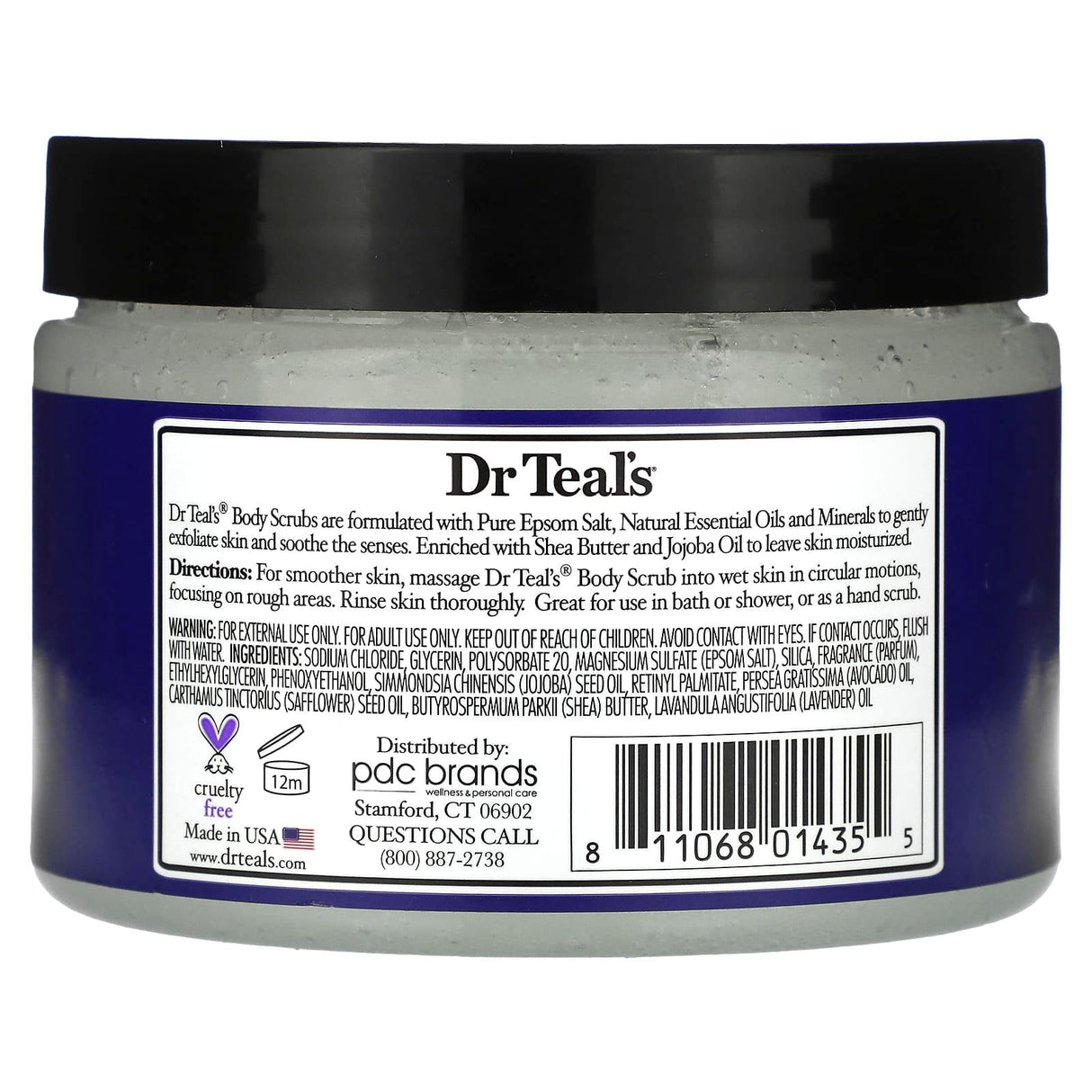 Dr. Teals, Epsom Salt Body Scrub, Lavender, 16 oz (454 g) - Supply Center USA